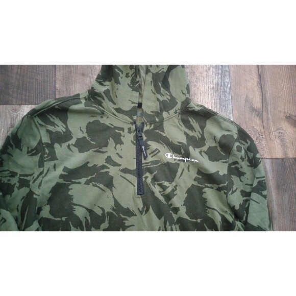 NWT Men's Champion AOP Global Explorer French Terry Men's Fleece Hoodie, Small - Picture 5 of 10